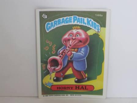 144a Horny HAL 1986 Topps Garbage Pail Kids Card